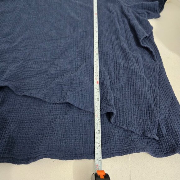 J Jill Pure Jill Blue Gauzey Top Sz 4X Lagenlook Coastal Lightweight Beach Vaca - Picture 6 of 9